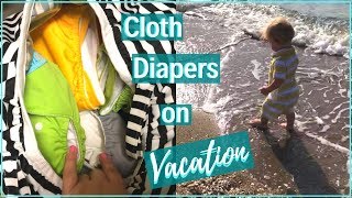 HOW TO TRAVEL WITH CLOTH DIAPERS  Cloth Diapering 101 [upl. by Redliw]