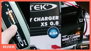 ไบเกอร์สายจอด กับ Battery Charger CTEK XS 08 [upl. by Einimod]