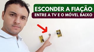 COMO ESCONDER OS FIOS DA TV E APARELHOS [upl. by Keppel]