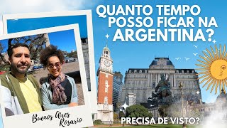 QUANTO TEMPO POSSO PASSAR NA ARGENTINA  Precisa de visto para entrar na Argentina [upl. by Erme]