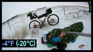 FROZEN Winter Gravel Bikepacking [upl. by Lyontine457]