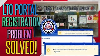 LTO DRIVERS LICENSE YOU HAVE ENTERED HAS BEEN REGISTERED  LTO PORTAL REGISTRATION PROBLEM SOLVED [upl. by Fortin938]