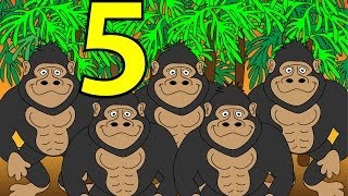 Counting Gorillas 1 to 10  Learn to Count Gorilla Numbers 1 to 10  Stories for Children Books [upl. by Temme]