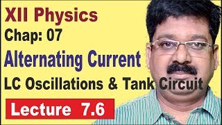 Tank circuit LC Oscillations Alternating Current Class 12 Physics Chapter 7 76 [upl. by Wier918]