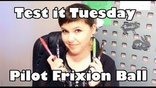 Test it tuesday  Pilot Frixion ball pen [upl. by Ximena]