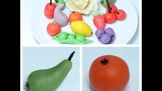 Marzipan Fruits  Cake decoration  Desert Garnishes  Sweet Treats  Sugar Garnishes [upl. by Hcurab]