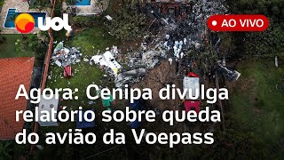 Acidente da Voepass Cenipa divulga relatório sobre queda do avião em Vinhedo acompanhe ao vivo [upl. by Odlanyar]