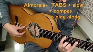 Almoraima  1  best flamenco guitar lessons  TABS available on request [upl. by Hiasi]