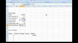 Fixed Principal Amortization Schedule Part 3 [upl. by Mehelhteb494]