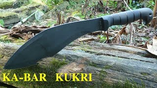 Kukri Knife Review  KA BAR 2 1249 9 Kukri  Kukri Knife  KA BAR Kukri  Machete  Kukri Review [upl. by Ultun208]