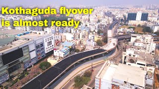 Kothaguda flyover is almost ready  hyderabad infra  developments [upl. by Sykes]