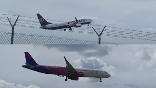 Plane Spotting at Lublin Airport  Thursday with Boeing 737800 Ryanair and Airbus A321neo Wizz Air [upl. by Gazzo275]