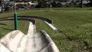 luge dété au Jaillet Megève piste rapide [upl. by Harlin253]