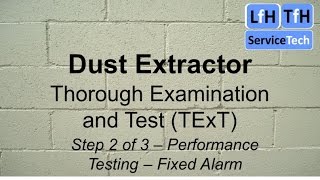 Dust Extractor TExT 2 of 3  Performance Testing [upl. by Lamak]