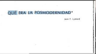 Debate Modernidad  PostModernidad Habermas vs Lyotard Round 2 [upl. by Whitehouse]