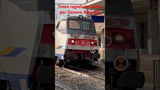 Treno regionale veloce per Genova Brignole ferrovia train locomotive trainspotting treni [upl. by Debarath]