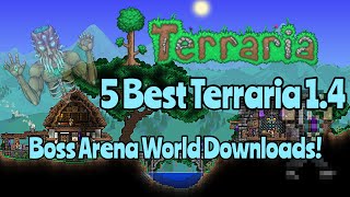 Top 5 Boss Arena World Downloads AFK FARMS LINKS IN DESCRIPTION  Terraria 14 [upl. by Duaner]