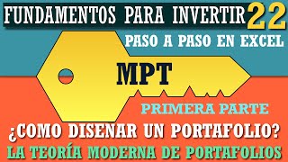 ¿Cómo diseñar un portafolio de inversión eficiente La teoría moderna de portafolios MPT en EXCEL [upl. by Ava]