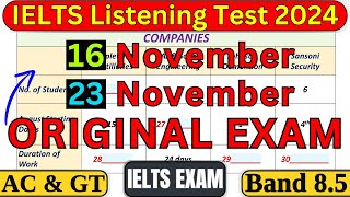 26 OCTOBER 2 NOVEMBER 2024 IELTS LISTENING TEST WITH ANSWERS  IELTS LISTENING  IDP amp BC [upl. by Ennaitsirhc827]