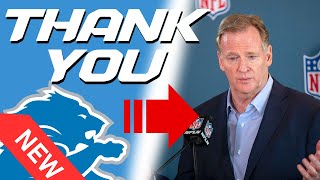 Detroit Lions Just Got A Huge Gift From The NFL [upl. by Enialahs]