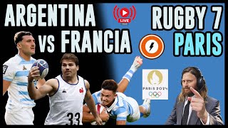 Argentina vs Francia  Juegos Olímpicos Paris 2024  Rugby 7  Reacción en VIVO pumas7 [upl. by Jarid]