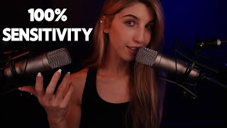 100 SENSITIVITY UNINTELLIGIBLE WHISPERS NOT INAUDIBLE ASMR [upl. by Zetrac522]