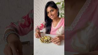 Sweet corn 🌽 husk తో candle holder DIY tealightcandleholder diwalispecial [upl. by Annayek]