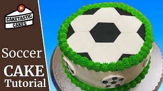 Soccer Ball Cake  Easy Mode [upl. by Carlynn858]