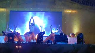 DAV Public School Bacheli Mesmerizes with Energetic Yoga Dance at Annual Function [upl. by Eilrahs]