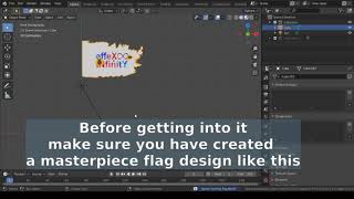 Waving Flag  Blender Tutorial  Without physics simulation [upl. by Swithbert]