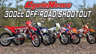 2023 300cc Two Stroke OffRoad Shootout  Cycle News [upl. by Aettam]