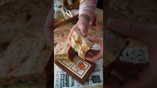 Garlic Herbs and Tomato Bread food [upl. by Taub]