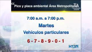 Pico y placa para mañana martes 28 de marzo en el Valle de Aburrá [upl. by Aehsal402]