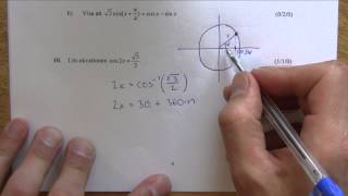 Matematik 4  Lösning av Nationella provet vt2013 del C  del 1 av 2 [upl. by Ahsiuqram]