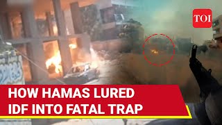 Biggest Hamas Attack On IDF In Gaza In Weeks Israeli Military Lured Into IED Trap  Watch [upl. by Aicilaf]