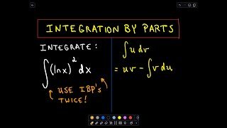 Integration By Parts  Using IBPs Twice [upl. by Ingelbert]