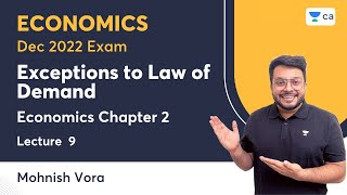 L 9  Exceptions to Law of Demand  Eco Chp 2  Mohnish Vora  Unacademy CA Foundation [upl. by Portland]