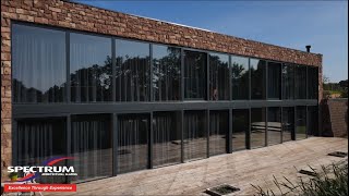 Drone footage of an amazing quotParagraph 79quot selfbuild home recessed into the bank of a rural lake [upl. by Norb206]