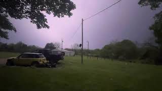 Spring storms roll through southeast Missouri Rain lightning thunder and fireflies [upl. by Yentyrb63]