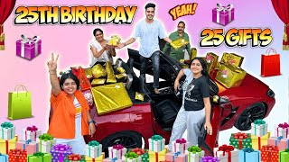 25 Gifts 🎁 on Rachit’s 25th B’day [upl. by Ayota]