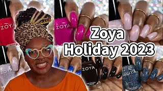 Zoya Magical WinterHoliday 2023 Nail Polish Collection Swatches And Review [upl. by Ahseinat]