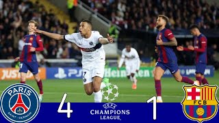 PSG 4×1 Barcelona  UCL Quarter Final 2024  Extended Highlights amp Goals 🎤⟨⟨حسن العيدروس⟩⟩ [upl. by Kurt117]