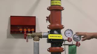 Components of a Wet Fire Sprinkler System Main Drain Test and Inspector Test [upl. by Lanita]