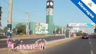 Nicaragua Managua Driving Manejando Laguna de Tiscapa to a Rotonda Centro America [upl. by Radferd]