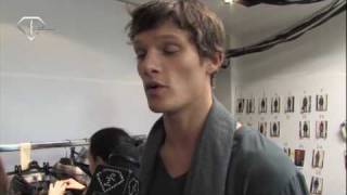 FashionTV  FTVcom  MILAN MEN Fall  Winter 10  11  ERMANNO SCERVINO BACKSTAGE [upl. by Airtemak]