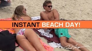 Instant Awesome Beach Day Surprise Experiment amp Prank [upl. by Cannell]