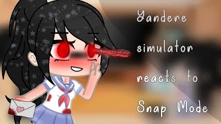 Yandere simulator reacts to Ayano Aishi YANDERE TARO AU [upl. by Ardnat980]