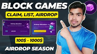 Block Games Airdrop Update  Claim Free Block Token Airdrop  Block Game Allocation [upl. by Socher832]