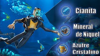 Subnautica  Localización CIANITA MINERAL DE NÍQUEL AZUFRE CRISTALINO En menos de 5 minutos [upl. by Bigford930]