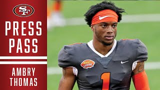 Ambry Thomas Shares What He Brings to 49ers CB Room [upl. by Weinberg]